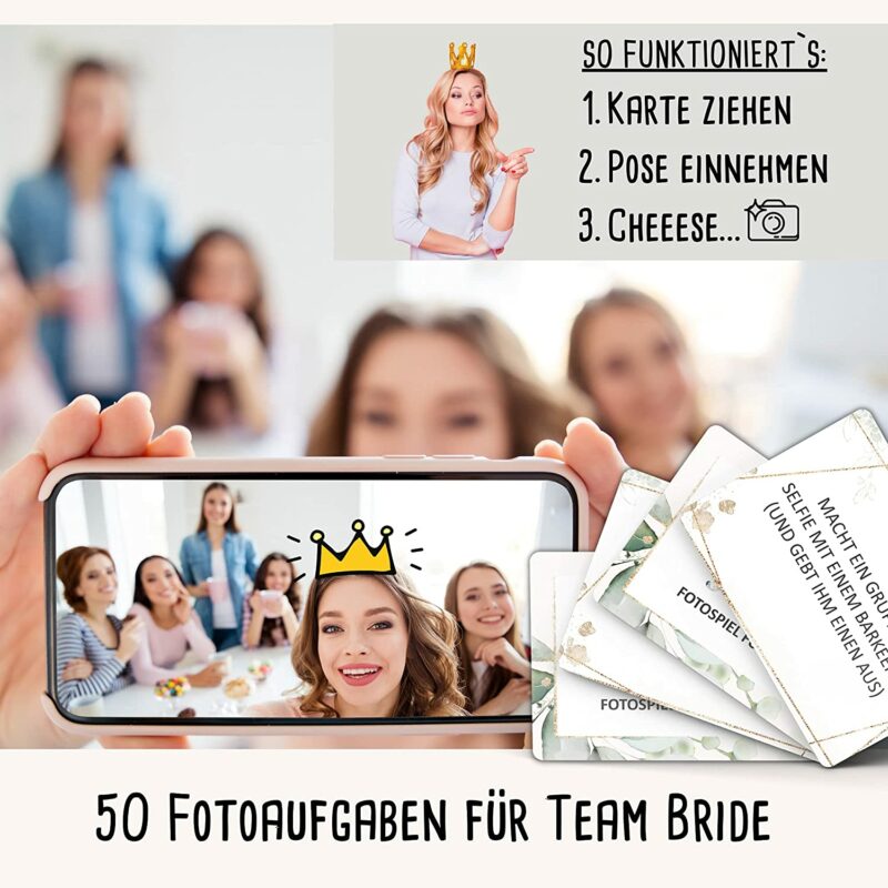JGA-Fotoaufgaben von snaPmee – Karten aus dem Fotospiel JGA